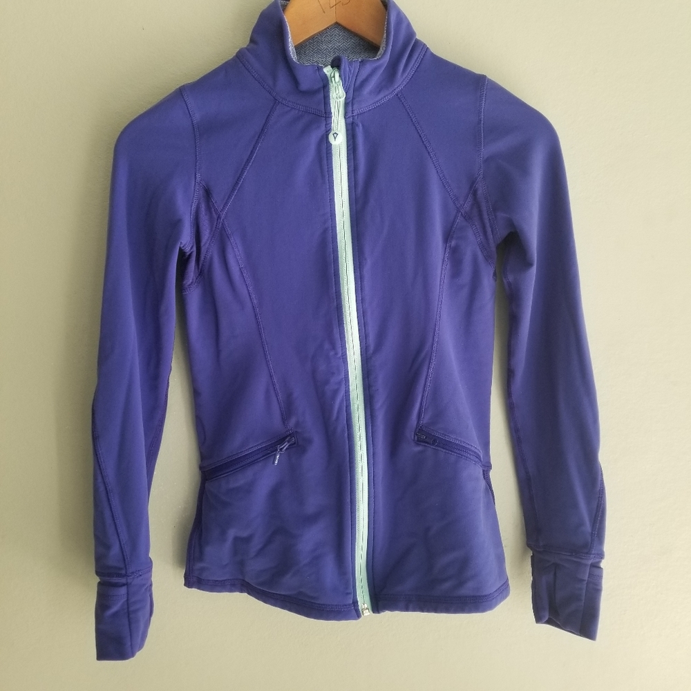 Ivivva lululemon purple zip up sweater